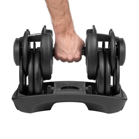 Hantel żeliwny regulowany automat 24 kg REBEL ACTIVE
