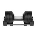Hantel żeliwny regulowany automat 24 kg, skok co 1kg, REBEL ACTIVE