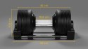 Hantel żeliwny regulowany automat 24 kg, skok co 1kg, REBEL ACTIVE