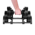 Hantel żeliwny regulowany automat 24 kg, skok co 2kg, REBEL ACTIVE