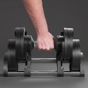 Hantel żeliwny regulowany automat 24 kg, skok co 2kg, REBEL ACTIVE