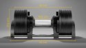 Hantel żeliwny regulowany automat 24 kg, skok co 2kg, REBEL ACTIVE