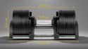 Hantel żeliwny regulowany automat 36 kg, skok co 2kg, REBEL ACTIVE