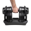 Hantel żeliwny regulowany automat 40 kg REBEL ACTIVE