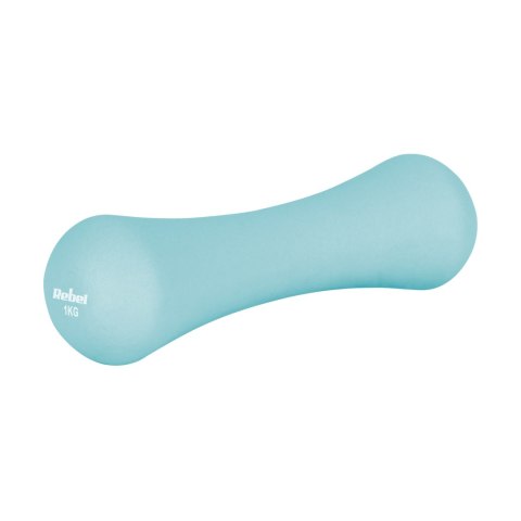 Hantelki żeliwne neoprenowe 2x1kg, REBEL ACTIVE