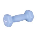 Hantelki żeliwne neoprenowe HEX 2x1kg, REBEL ACTIVE
