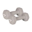 Hantelki żeliwne neoprenowe HEX 2x4kg, REBEL ACTIVE