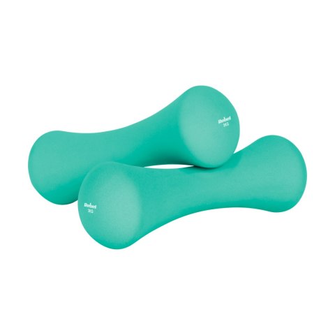 Hantelki żeliwne neoprenowe zestaw 21kg (2x0.5kg+2x1kg+2x2kg+2x3kg+2x4kg), REBEL ACTIVE