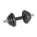 Hantle żeliwne regulowane w walizce z gryfem, zestaw 20kg REBEL ACTIVE