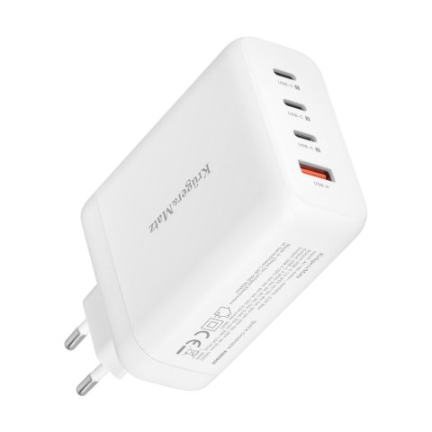 Ładowarka sieciowa Kruger&Matz 140 W GaN z funkcją Quick Charge i Power Delivery
