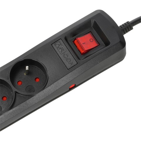 Listwa zasilająca R5 5g 1.5m czarna ARcon