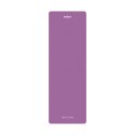Mata gimnastyczna do ćwiczeń joga, pilates, fitness, 183x61cm, grubość 6mm, materiał TPE, fioletowa, REBEL ACTIVE