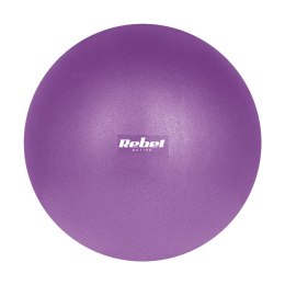 Mini piłka gimnastyczna do pilates rehabilitacyjna 25cm, kolor fioletowy, REBEL ACTIVE