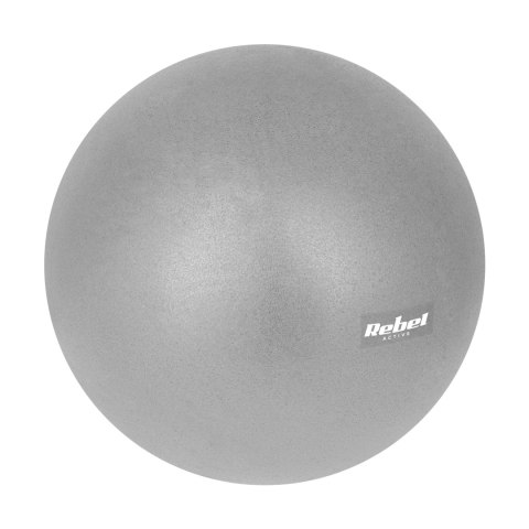 Mini piłka gimnastyczna do pilates rehabilitacyjna 25cm, kolor szary , REBEL ACTIVE
