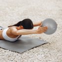 Mini piłka gimnastyczna do pilates rehabilitacyjna 25cm, kolor szary , REBEL ACTIVE