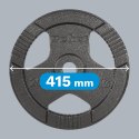 Obciążenie żeliwne olimpijskie 20kg, otwór 51mm, talerz z uchwytami, REBEL ACTIVE
