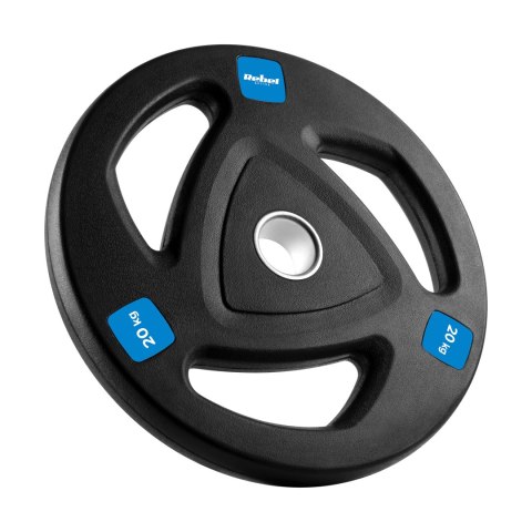 Obciążenie żeliwne olimpijskie gumowane 20kg, otwór 51mm , REBEL ACTIVE