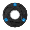 Obciążenie żeliwne olimpijskie gumowane zestaw 4x1.25kg, otwór 51mm , REBEL ACTIVE