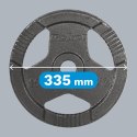 Obciążenie żeliwne olimpijskie zestaw 2x10kg, otwór 51mm, talerz z uchwytami, REBEL ACTIVE