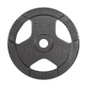 Obciążenie żeliwne olimpijskie zestaw 2x15kg, otwór 51mm, talerz z uchwytami, REBEL ACTIVE