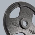 Obciążenie żeliwne olimpijskie zestaw 2x15kg, otwór 51mm, talerz z uchwytami, REBEL ACTIVE
