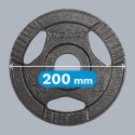 Obciążenie żeliwne olimpijskie zestaw 4x2.5kg, otwór 51mm, talerz z uchwytami, REBEL ACTIVE
