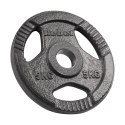 Obciążenie żeliwne olimpijskie zestaw 4x5kg, otwór 51mm, talerz z uchwytami, REBEL ACTIVE