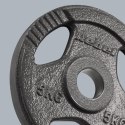 Obciążenie żeliwne olimpijskie zestaw 4x5kg, otwór 51mm, talerz z uchwytami, REBEL ACTIVE