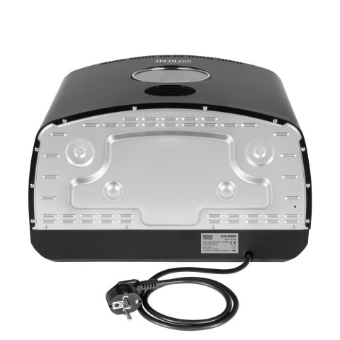 Piec do pizzy SUPREME ELITE 2200 W, 450 stopni, dwie grzałki, okno, LED, 33 cm, różne programy pieczenia