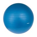 Piłka gimnastyczna rehabilitacyjna 75cm z pompką ręczną, kolor niebieski , REBEL ACTIVE