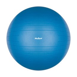 Piłka gimnastyczna rehabilitacyjna 75cm z pompką ręczną, kolor niebieski , REBEL ACTIVE