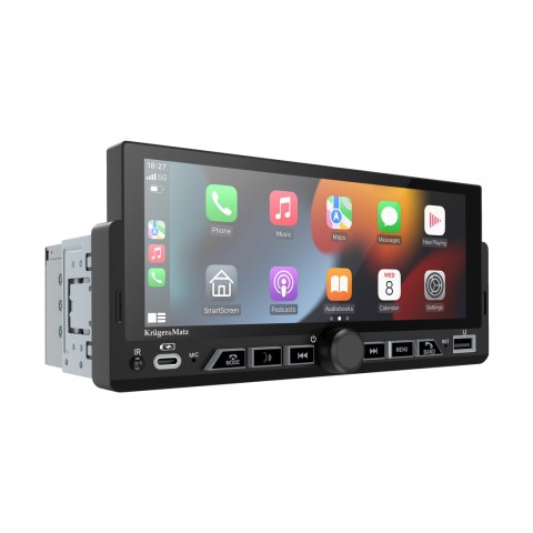 Radio samochodowe Kruger&Matz KM2017 CarPlay/AndroidAuto
