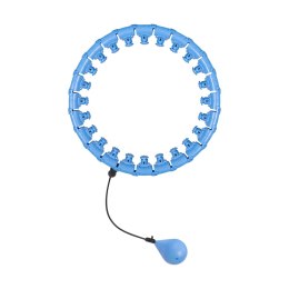 Smart Hula Hop odchudzające koło z wypustkami i obciążeniem 50cm, niebieskie, REBEL ACTIVE