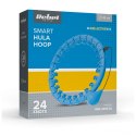 Smart Hula Hop odchudzające koło z wypustkami i obciążeniem 50cm, niebieskie, REBEL ACTIVE
