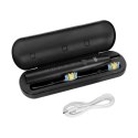 Soniczna szczoteczka do zębów TEESA SONIC 2 czarna , 5 trybów pracy, etui podróżne , USB typ C