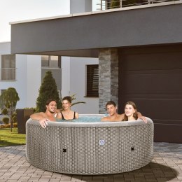 Spa ogrodowe, basen pompowany, hydromasaż AVENLI NICE 6 osobowe 204x70 silver
