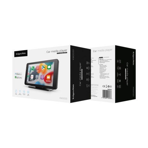 Stacja multimedialna 7" Android Auto Apple Carplay z kamerą cofania Kruger&Matz