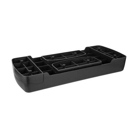 Step do aerobiku i ćwiczeń fitness, 2 stopnie, 68cm, czarny, REBEL ACTIVE