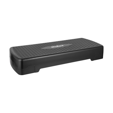 Step do aerobiku i ćwiczeń fitness, 3 stopnie, 68cm, czarny, REBEL ACTIVE