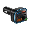 Transmiter samochodowy FM z funkcją bluetooth (2x USB + USB-C)