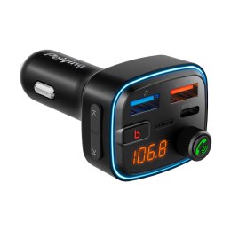 Transmiter samochodowy FM z funkcją bluetooth (2x USB + USB-C)