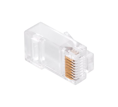 Wtyk telefon. RJ45 8P 8C(drut)przelotowy CAT.6E E5884