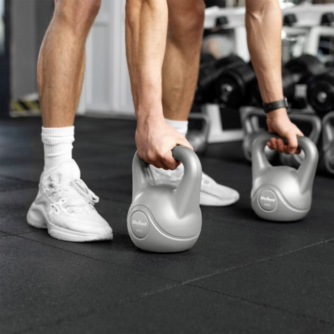 Kettlebell bitumiczny 16 kg szary REBEL ACTIVE
