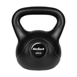 Kettlebell bitumiczny 20 kg REBEL ACTIVE