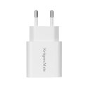 Ładowarka sieciowa Kruger&Matz GaN dual USB z funkcją Power Delivery i Quick Charge