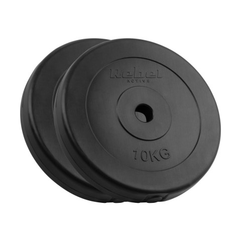 Obciążenie bitumiczne zestaw 2x10kg, otwór 31mm, talerz klasyczny, REBEL ACTIVE