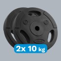 Obciążenie bitumiczne zestaw 2x10kg, otwór 31mm, talerz z uchwytami, REBEL ACTIVE