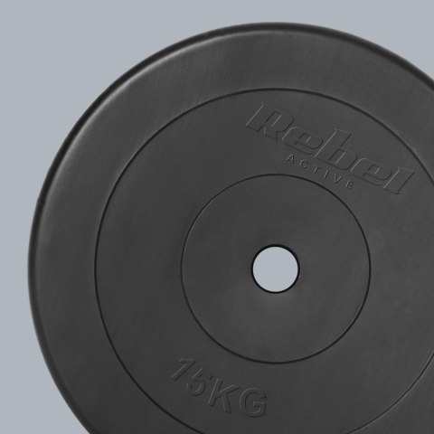 Obciążenie bitumiczne zestaw 2x15kg, otwór 31mm, talerz klasyczny, REBEL ACTIVE