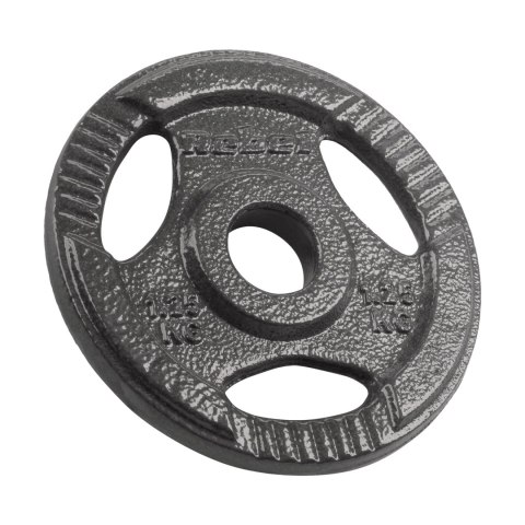 Obciążenie żeliwne zestaw 4x1.25kg, otwór 31mm, talerz z uchwytami, REBEL ACTIVE