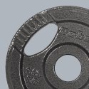 Obciążenie żeliwne zestaw 4x1.25kg, otwór 31mm, talerz z uchwytami, REBEL ACTIVE